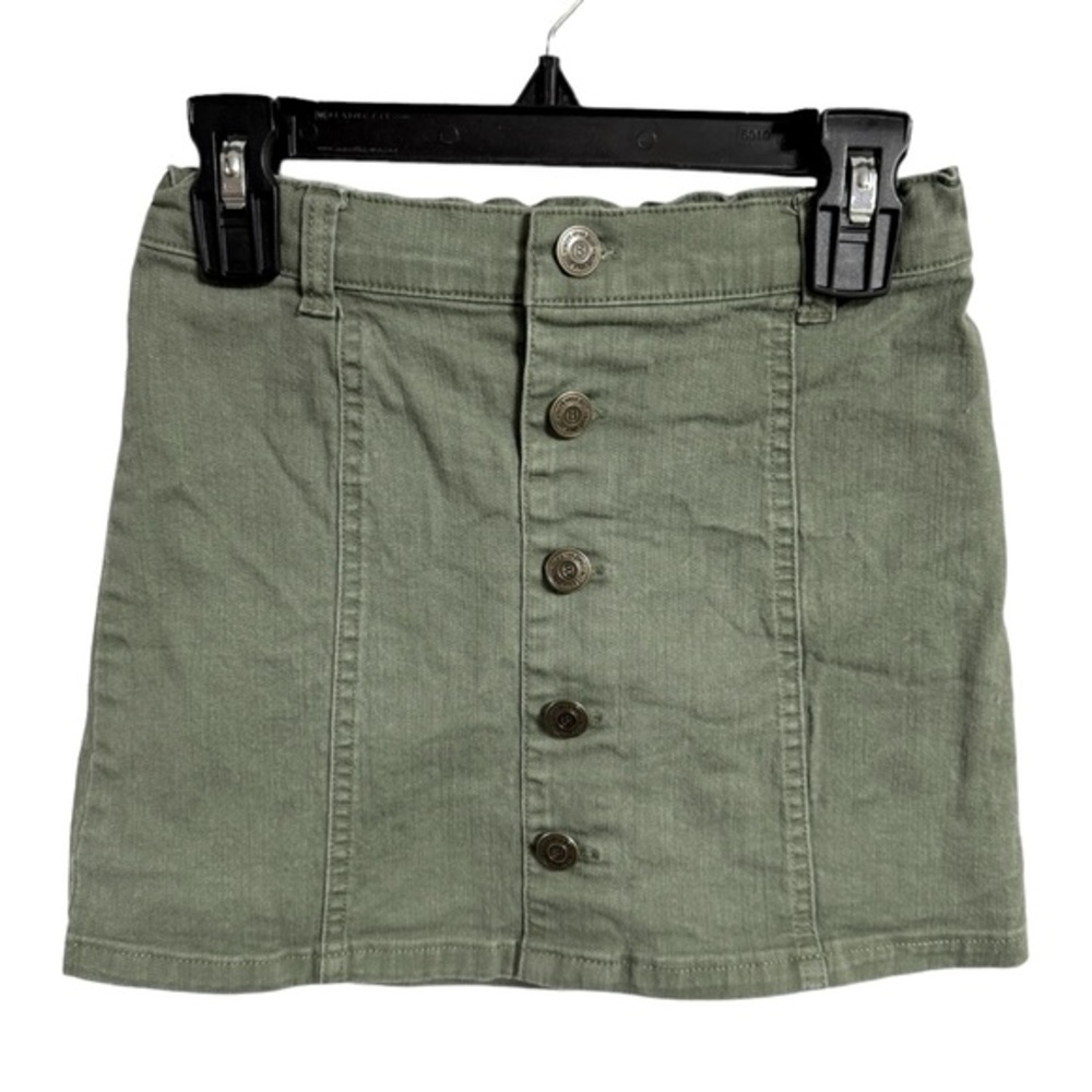 Crazy 8 Girls Green Jean Skirt‎ Size 7